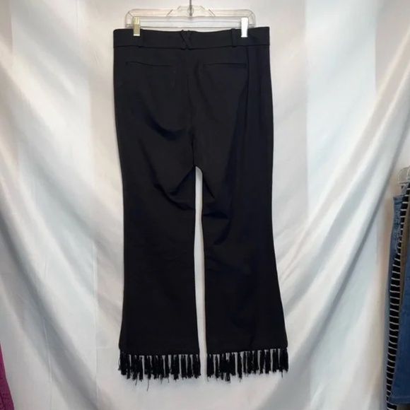 Anthropologie Essential Crop Flare Pants - Black - Size 10 - Picture 4 of 10